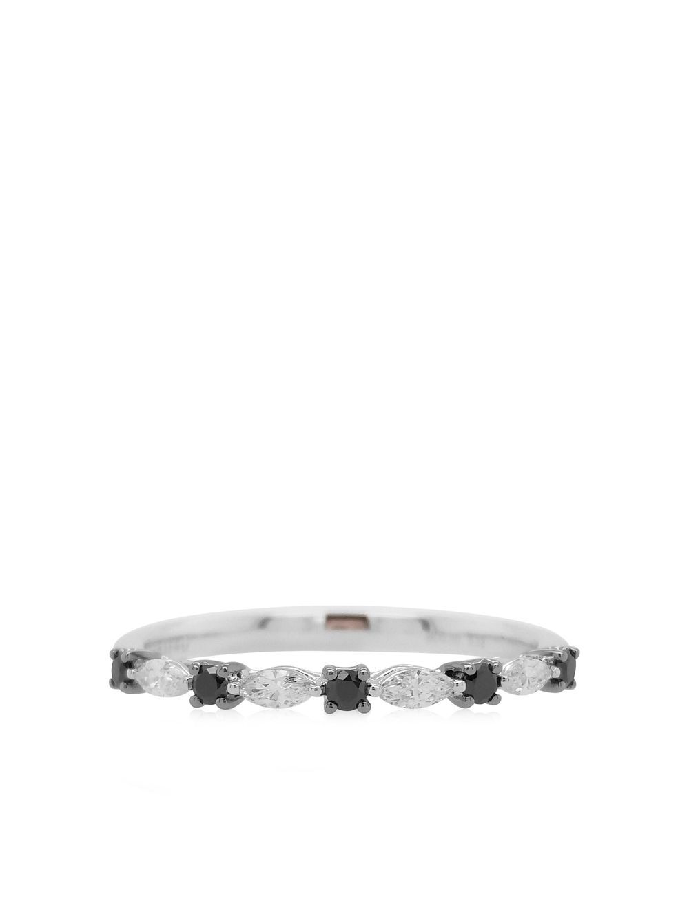 HYT Jewelry 18K白金钻石戒指 - 银色
