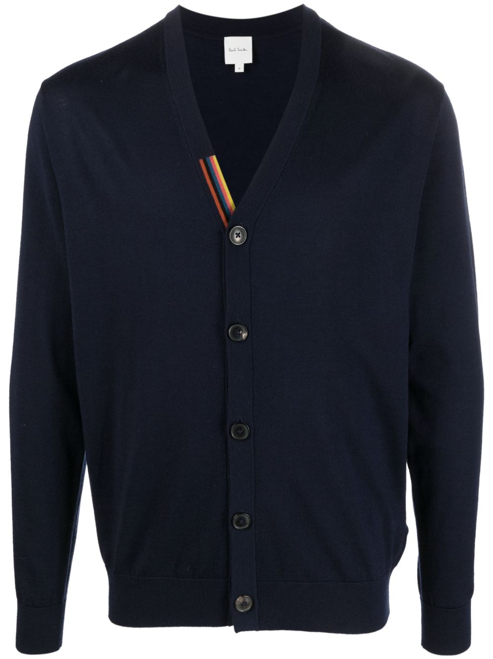 Paul Smith V领美利诺羊毛开衫 - 蓝色