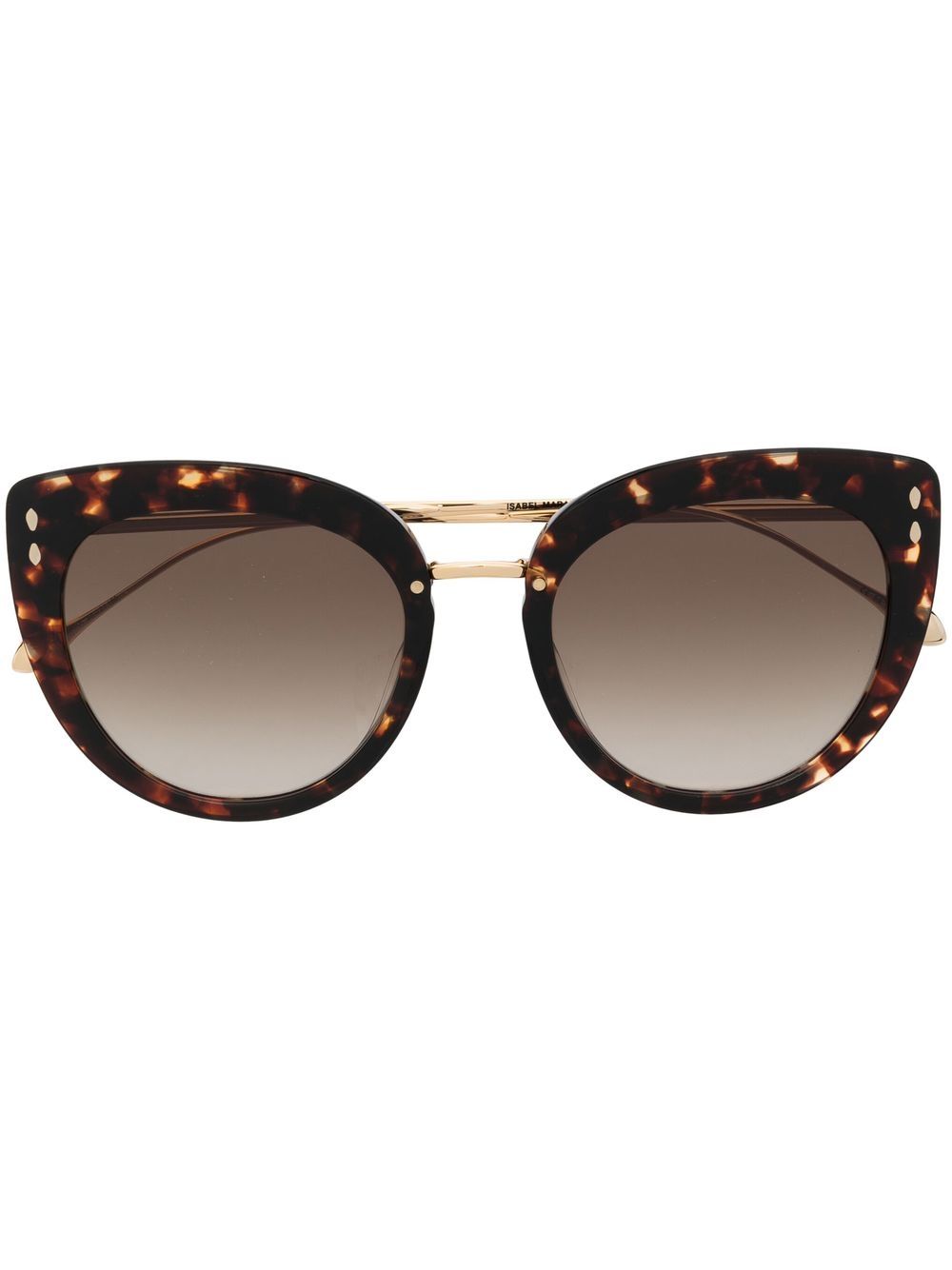 Isabel Marant Eyewear 有色镜片猫眼框太阳眼镜 - 褐色