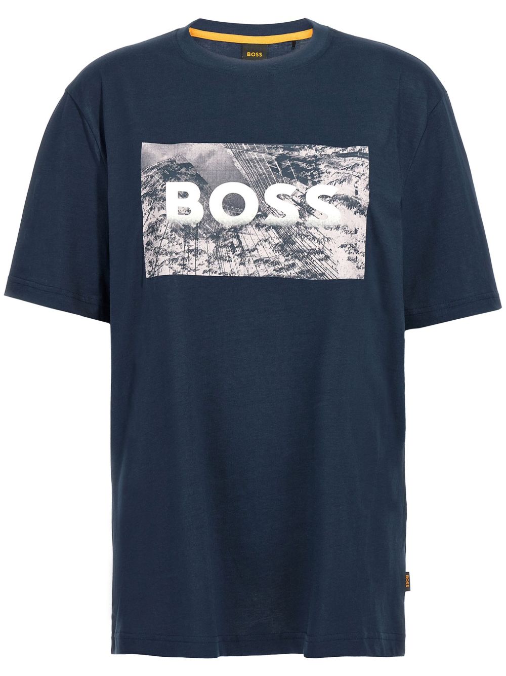 BOSS Te Building T恤 - 蓝色