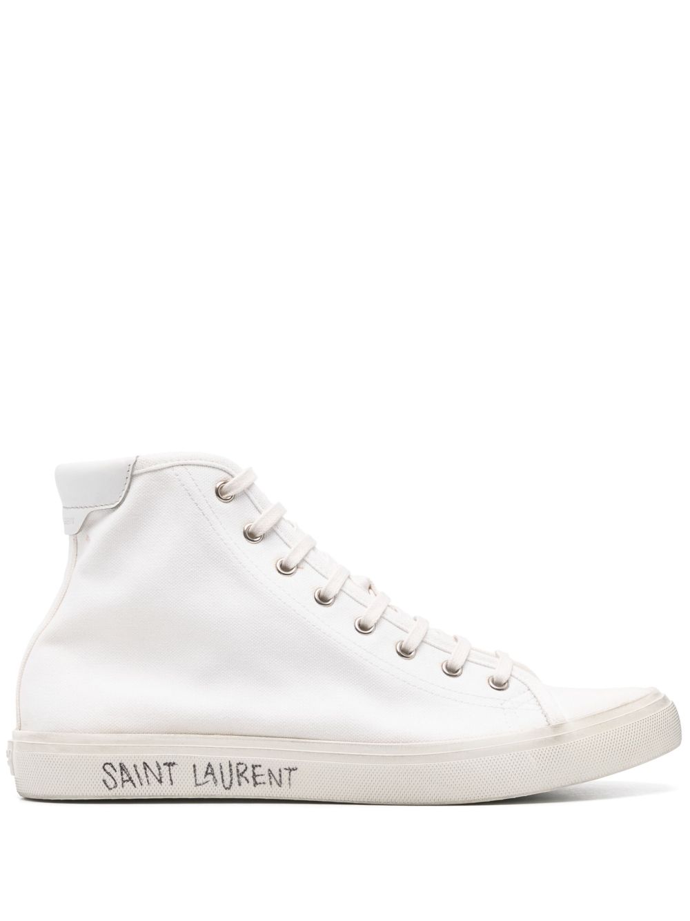 Saint Laurent Malibu 高帮运动鞋 - 白色