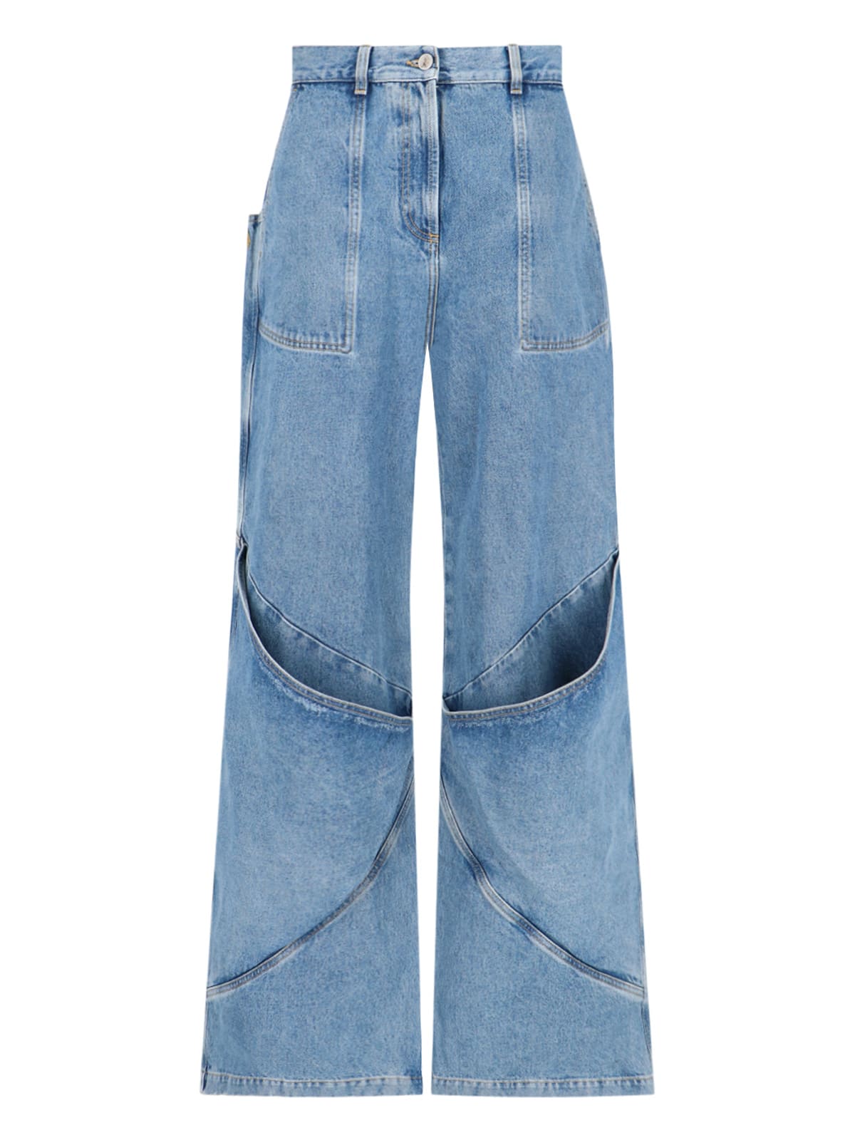 The Attico Maxi Pocket Jeans