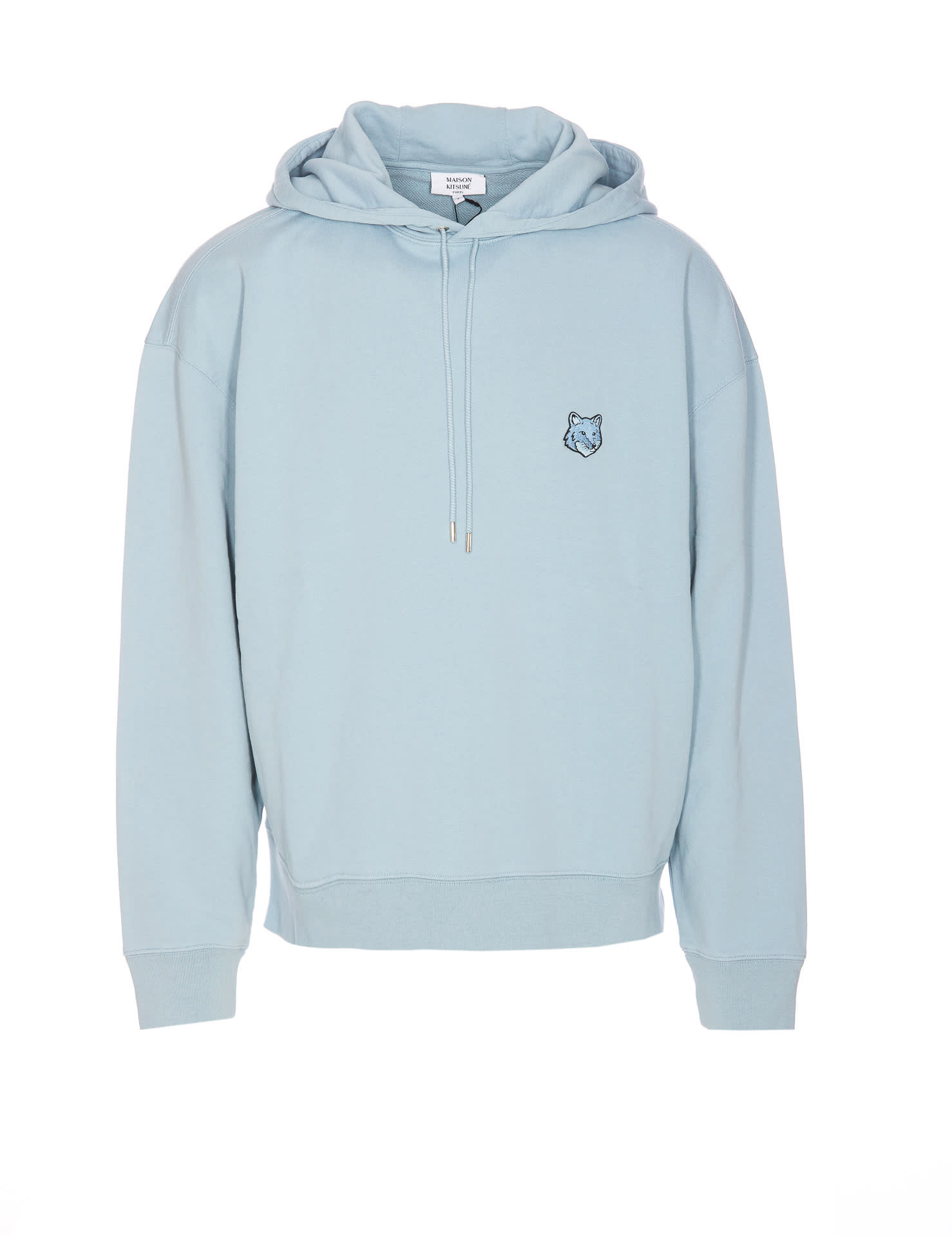 Maison Kitsuné 醒目狐狸头贴布连帽卫衣
