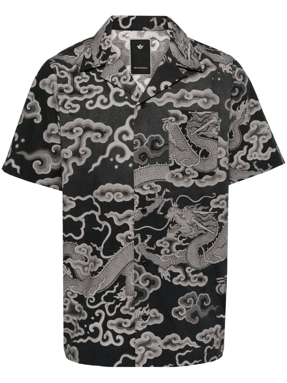 Maharishi Cloud Dragon衬衫 - 黑色