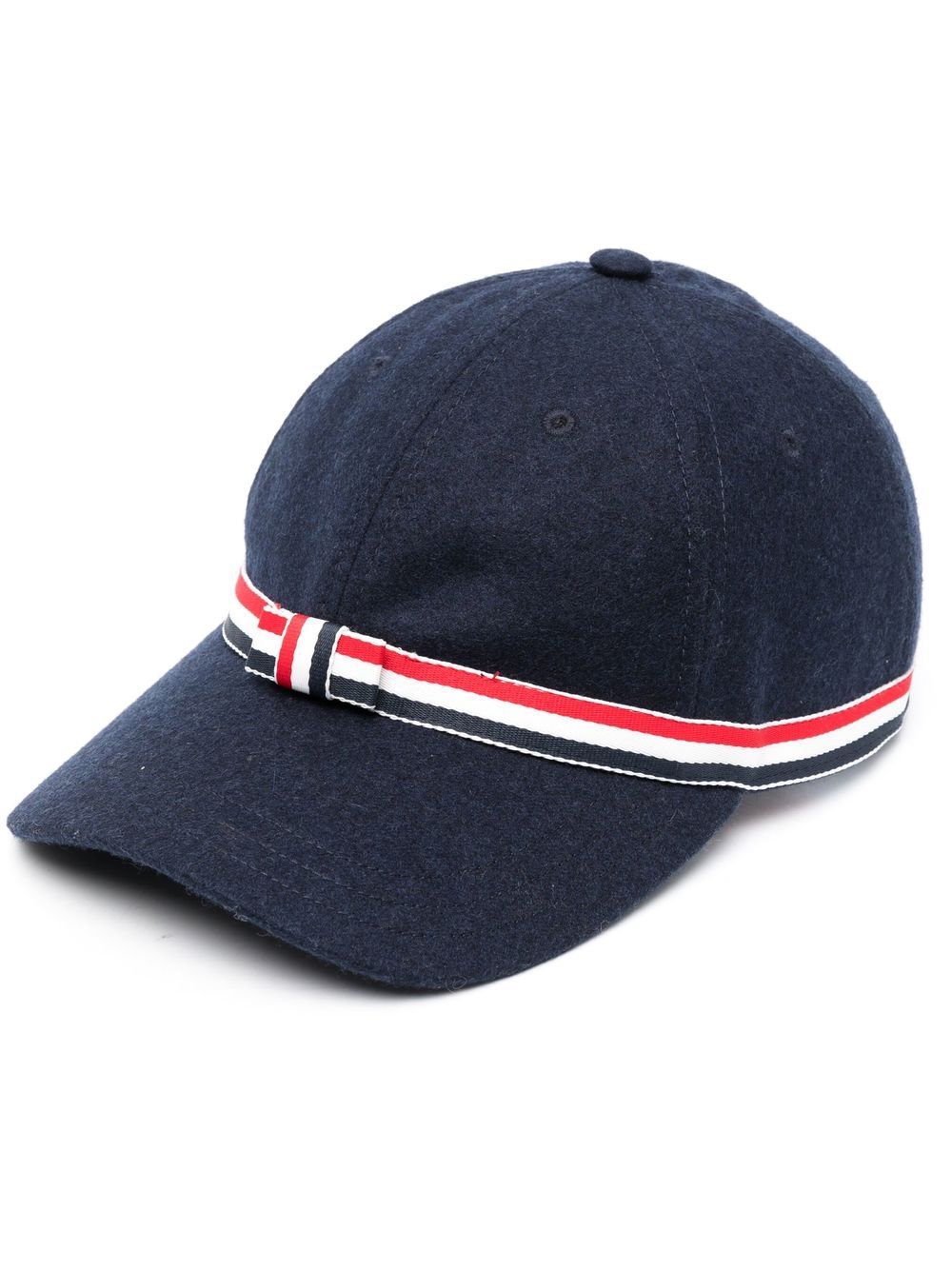 Thom Browne 4-Bar 蝴蝶结棒球帽 - 蓝色