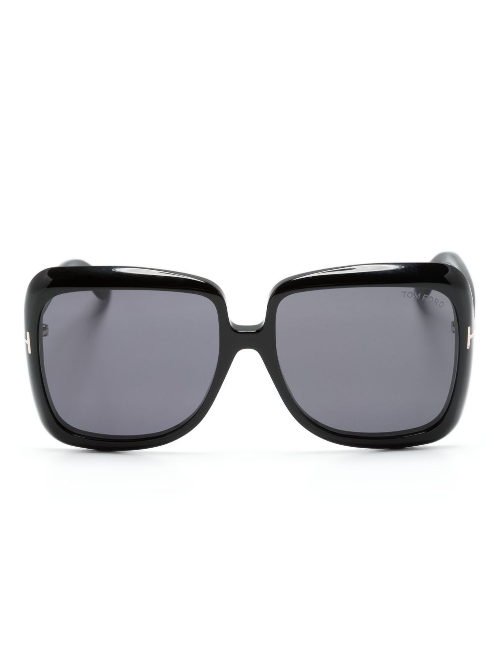 TOM FORD Eyewear Loreai 超大镜框太阳眼镜 - 黑色