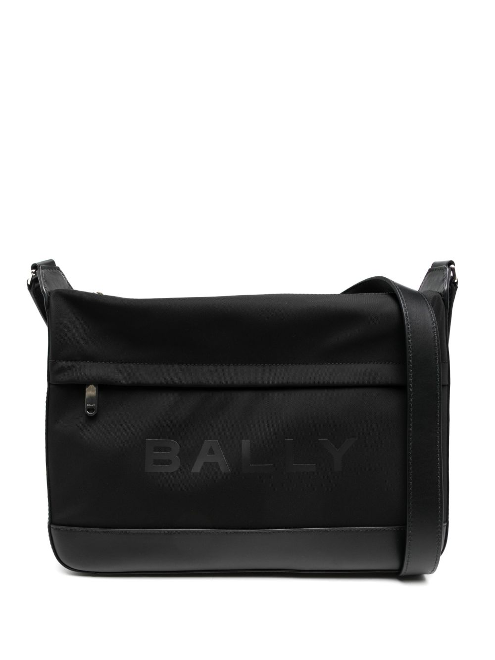 Bally 拉链邮差包 - 黑色