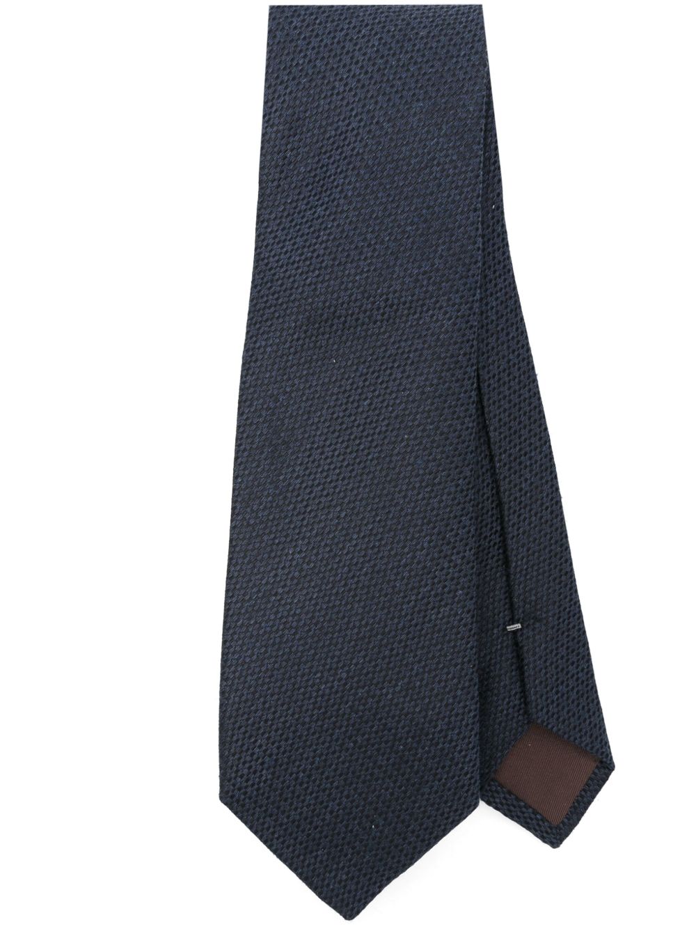Canali 纹理领带 - 蓝色
