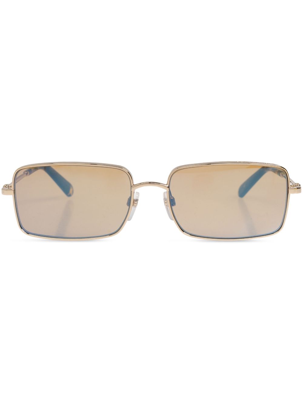 Marc Jacobs Eyewear 长方形框太阳眼镜 - 金色