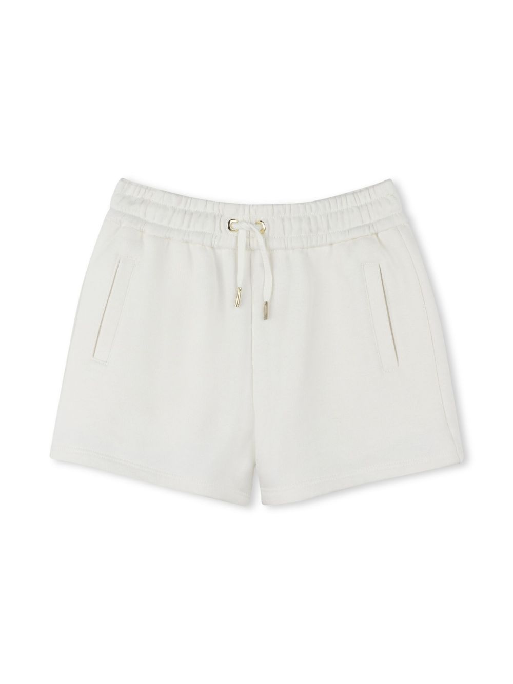 Chloé Kids 经典棉短裤 - 白色