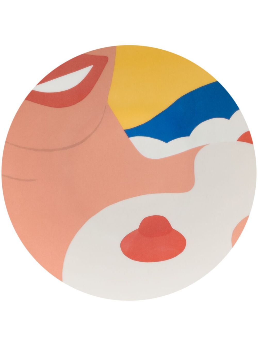 Ligne Blanche Nude Wesselmann 大号装饰盘 - 粉色