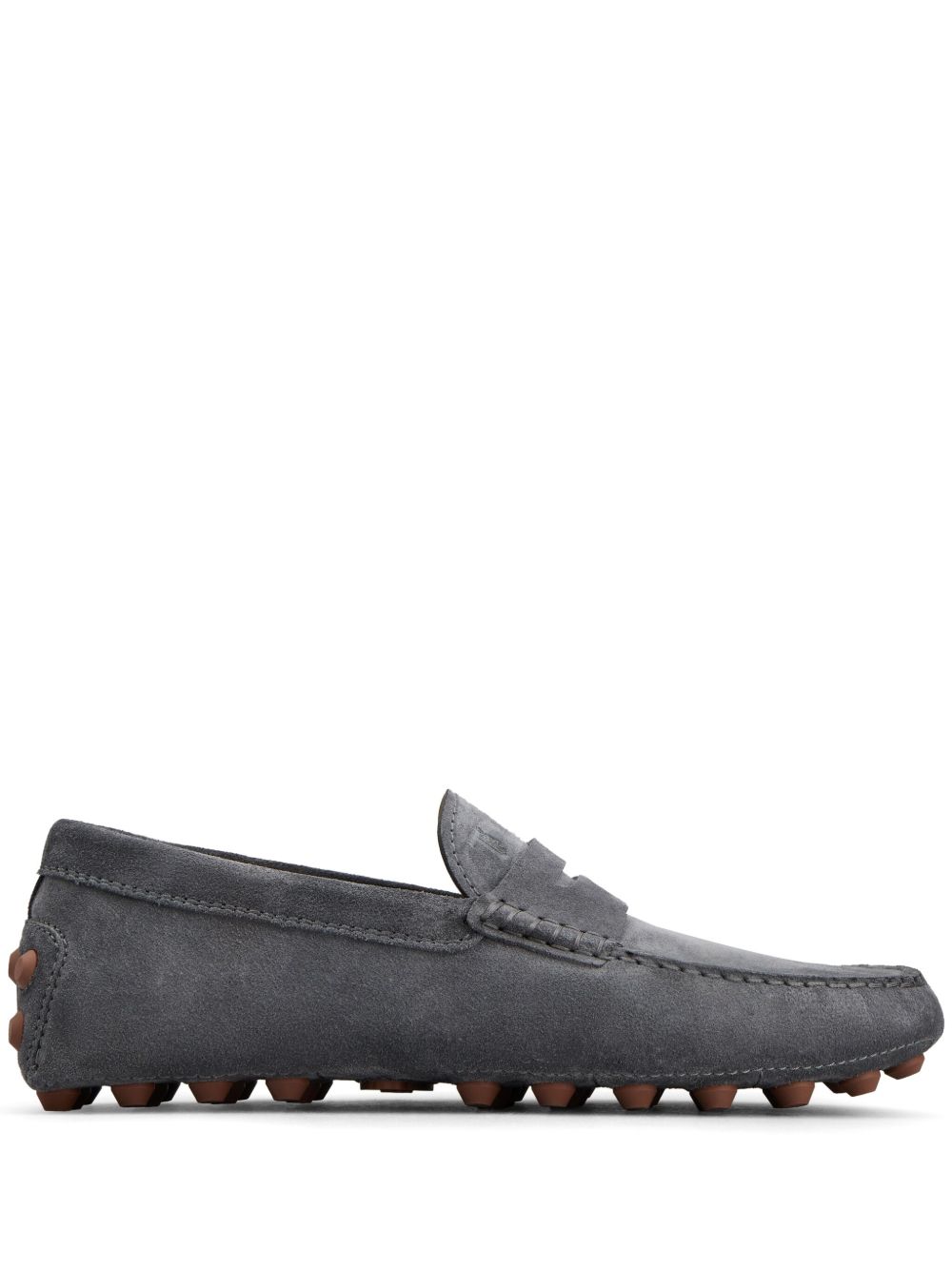 Tod's Gommino Macro 皮质乐福鞋 - 灰色
