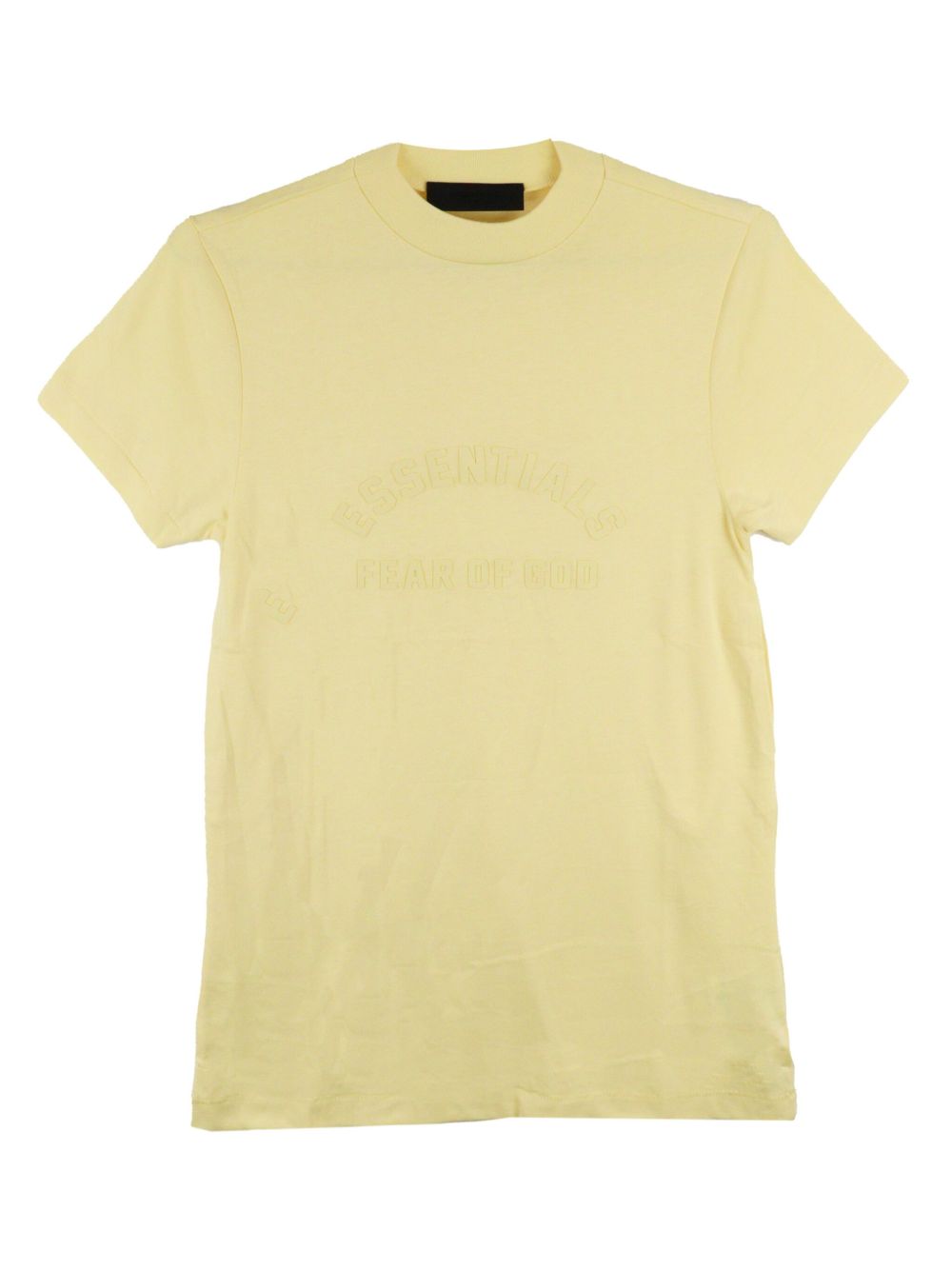 FEAR OF GOD ESSENTIALS KIDS logo压纹迷你连衣裙 - 黄色