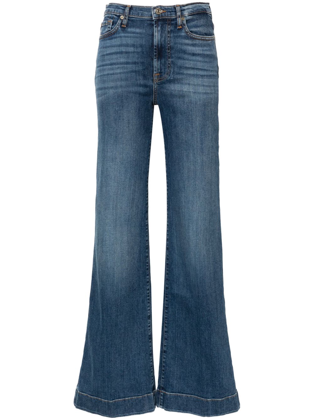 7 For All Mankind Modern Dojo 喇叭牛仔裤 - 蓝色