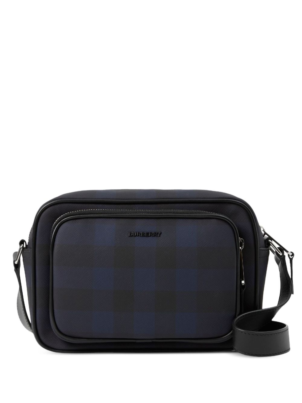 Burberry Paddy 格纹图案邮差包 - 蓝色