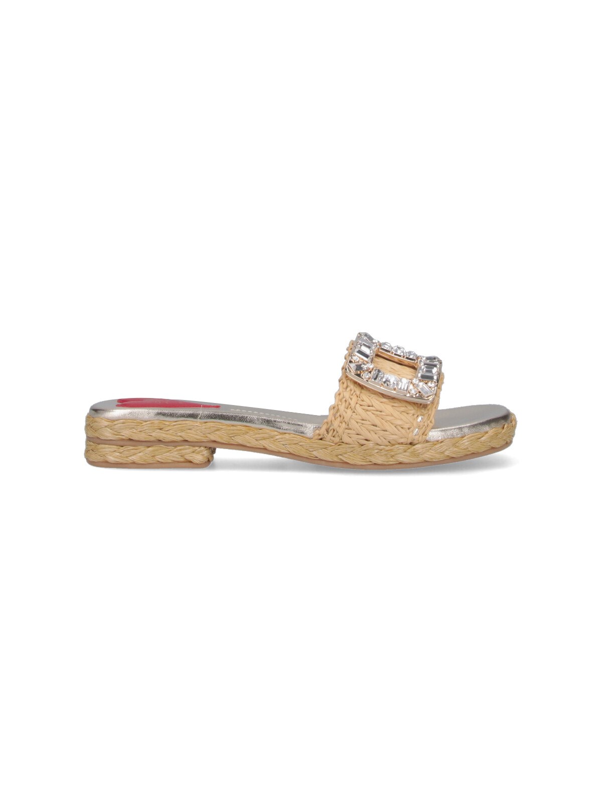 Roger Vivier“Strass Buckle”拖鞋
