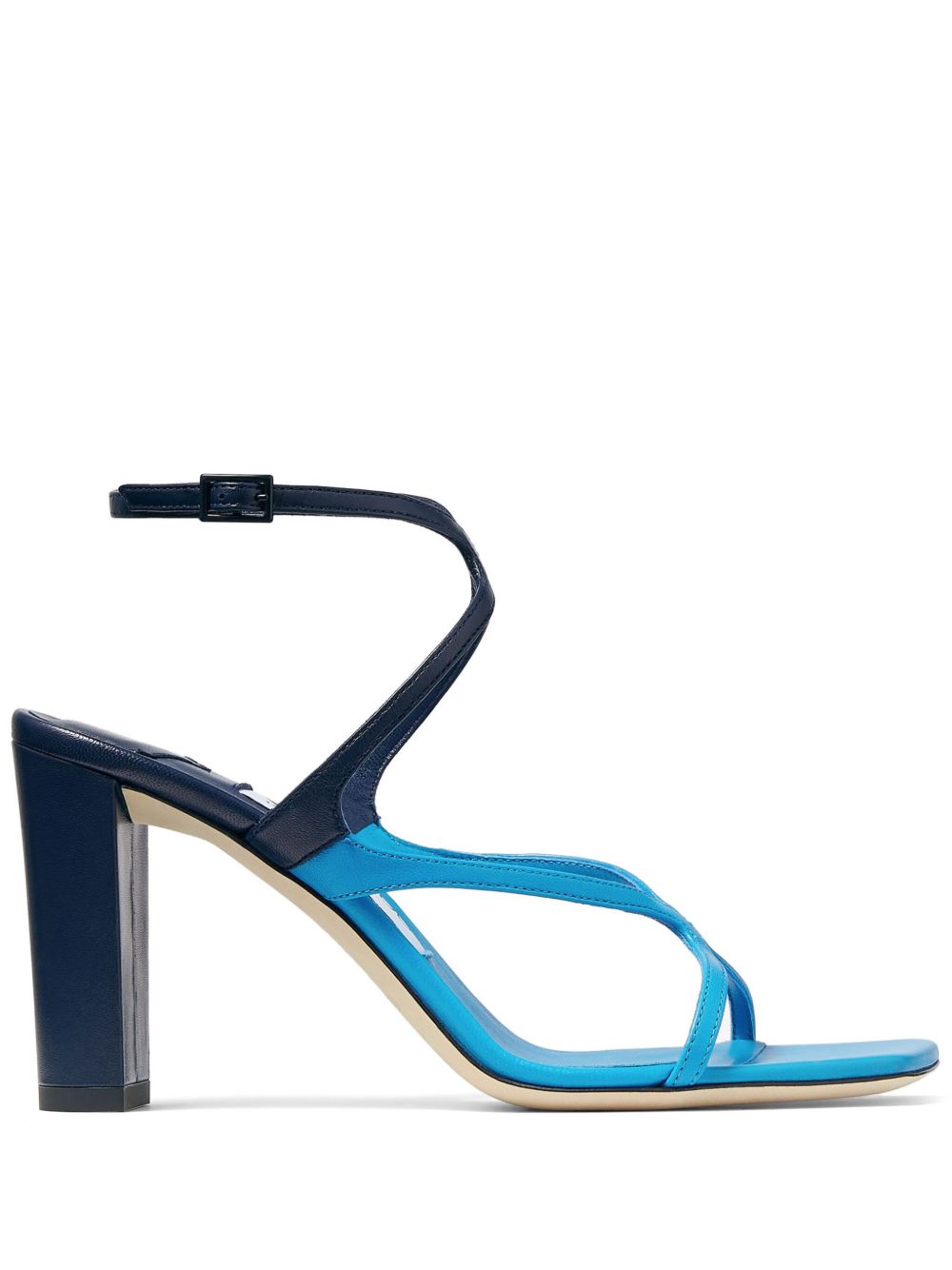 Jimmy Choo Azie 双色高跟凉鞋 - 蓝色
