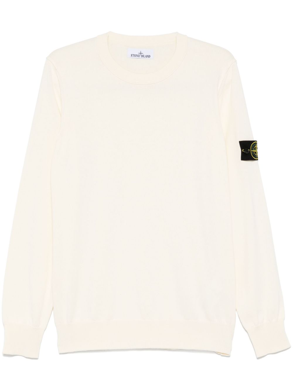 Stone Island 罗盘徽章毛衣 - V0093 AVORIO