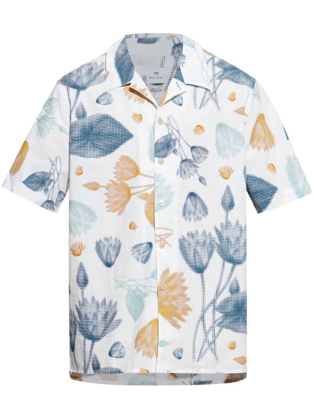 PS Paul Smith Half Tone Floral 衬衫 - 白色