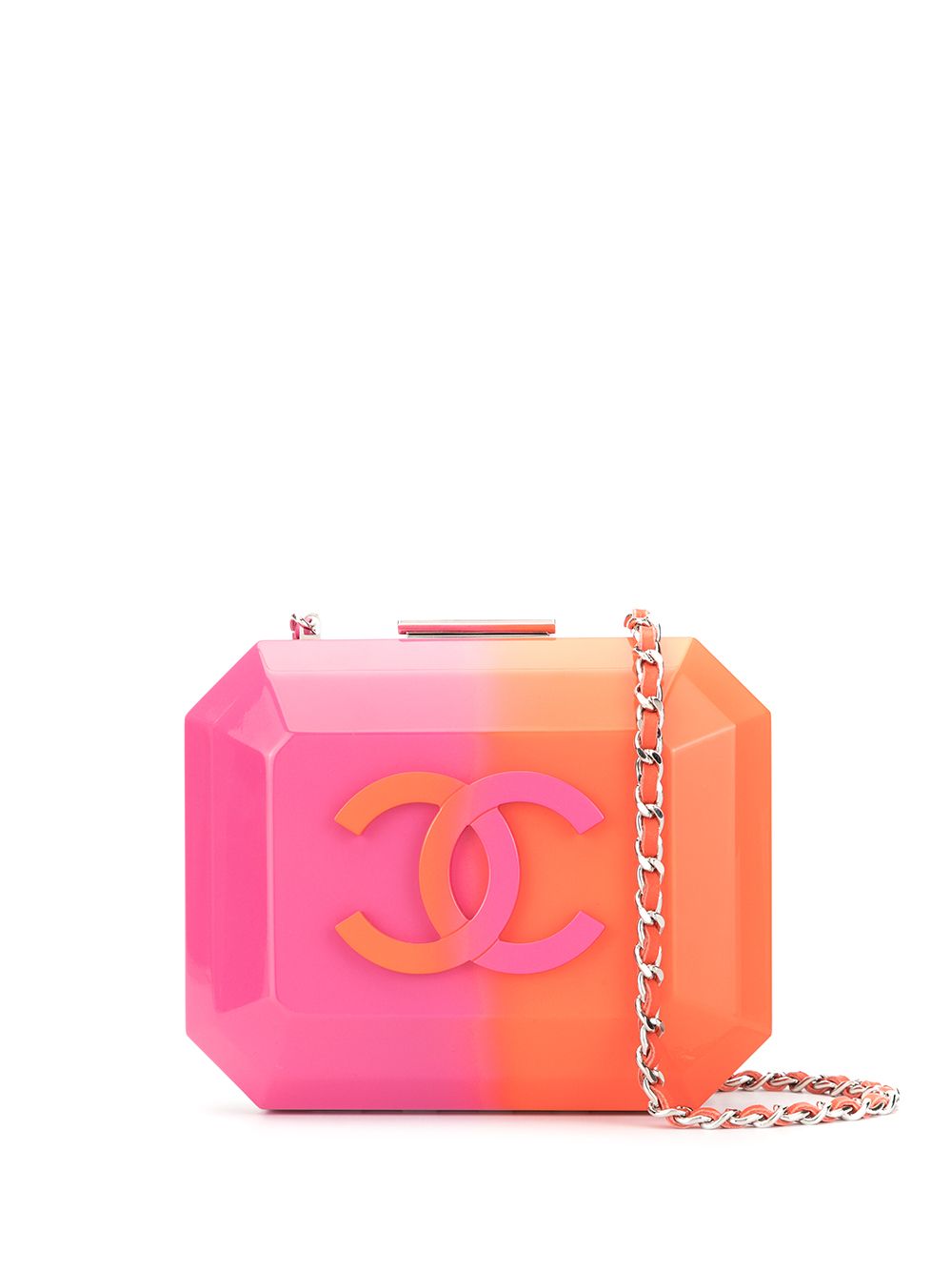 CHANEL Pre-Owned 立体logo斜挎包 - 粉色