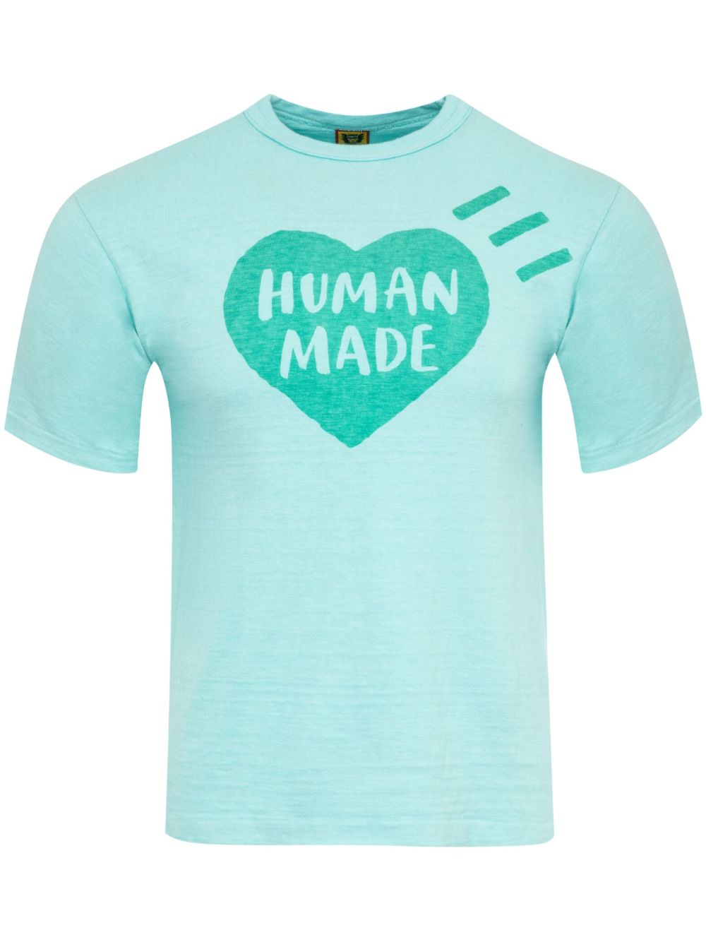 Human Made 爱心印花棉T恤 - 绿色