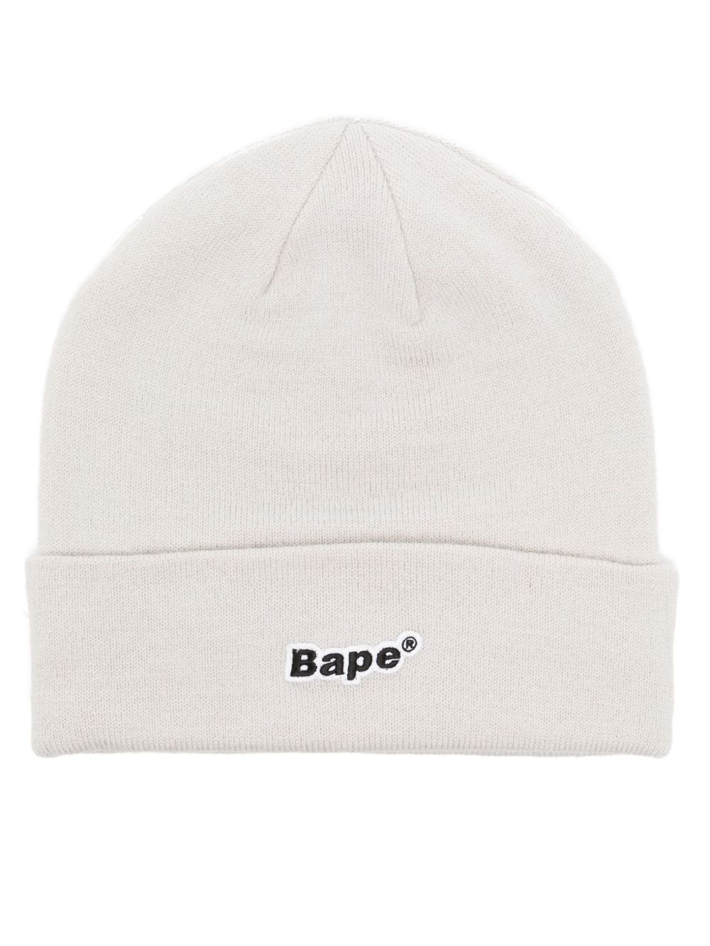 A BATHING APE® Bape 标贴针织套头帽 - 灰色
