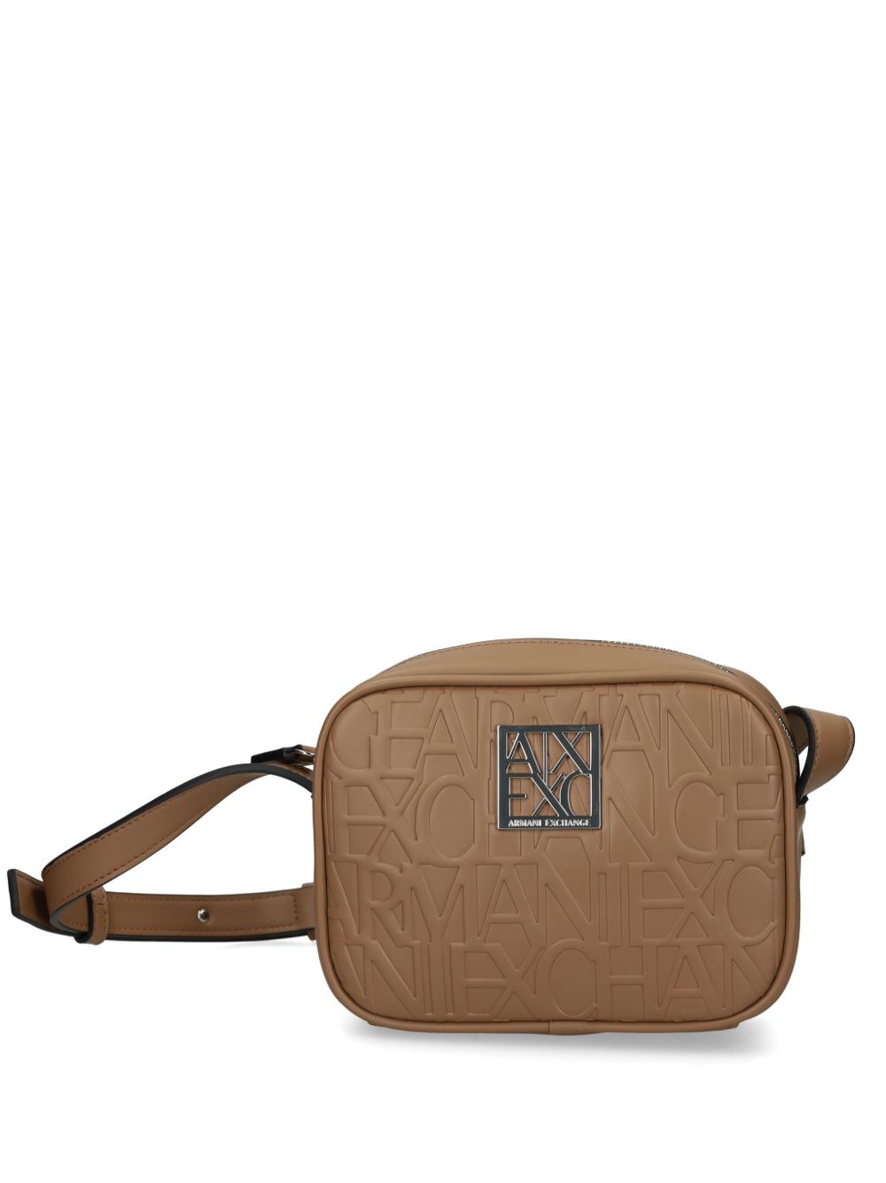 Armani Exchange logo标牌相机包 - 中性色