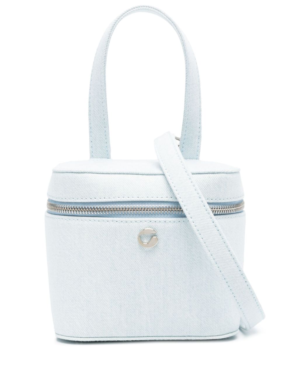 Coperni logo标牌牛仔托特包 - 蓝色