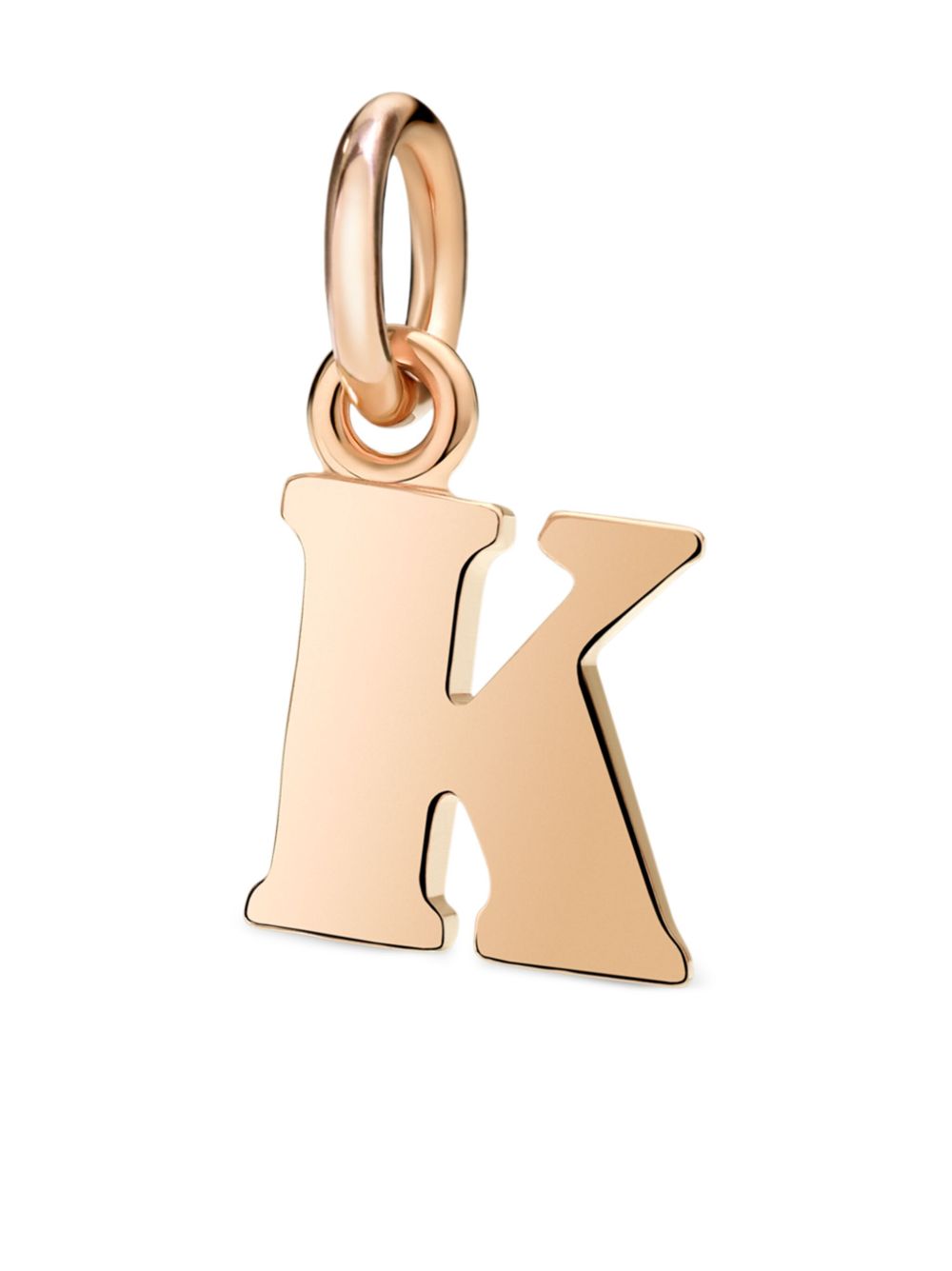 Dodo 9K玫瑰金字母K吊坠 - 金色