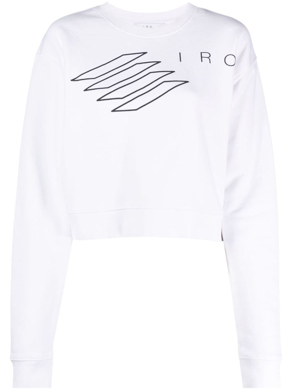 IRO Romel logo印花短款卫衣 - 白色