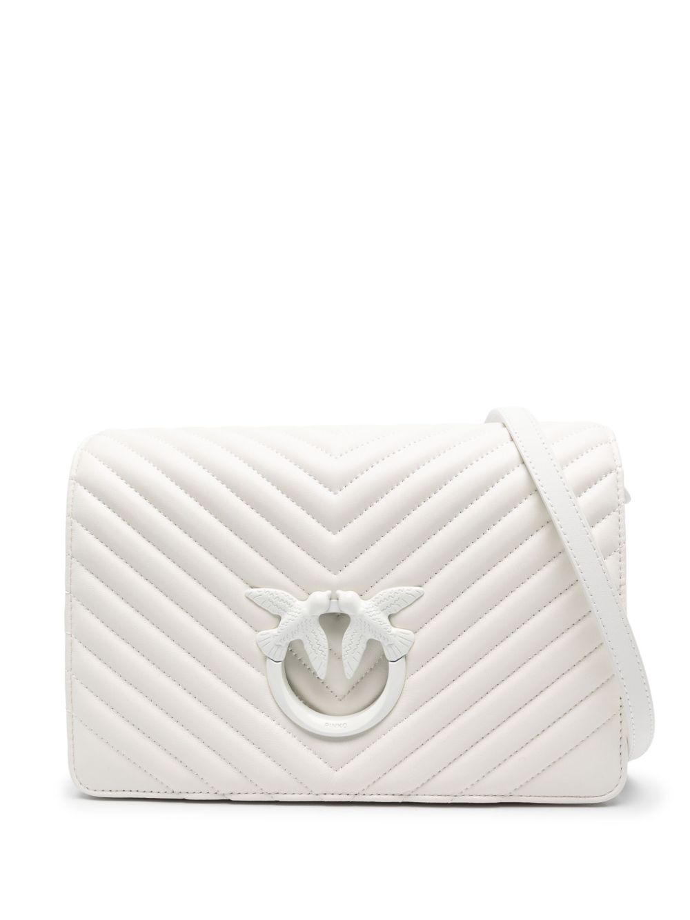 PINKO Love Click Classic 斜挎包 - 白色