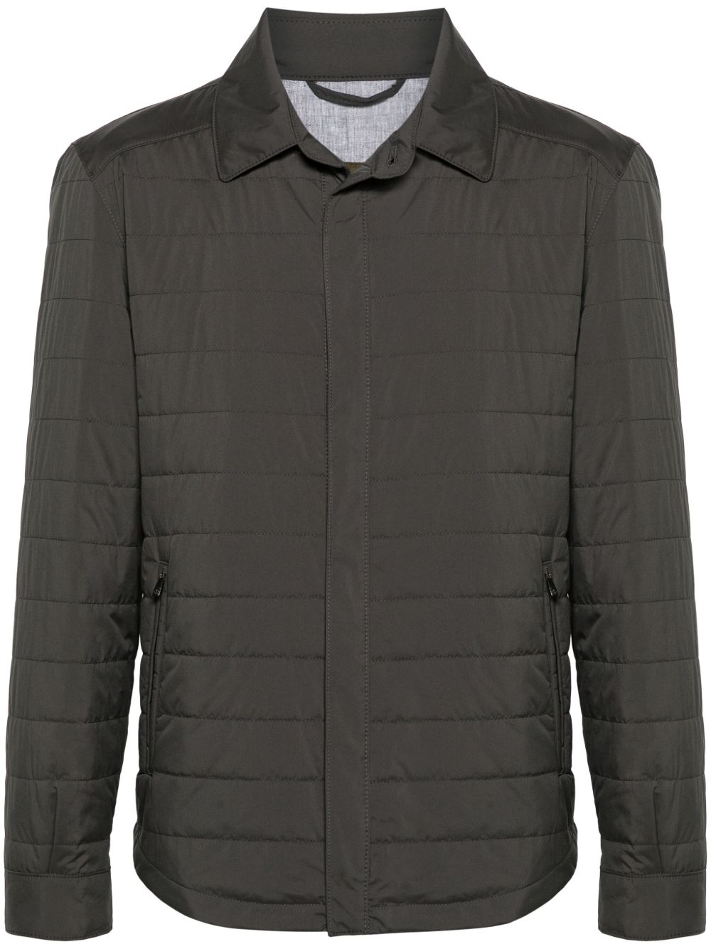Corneliani 绗缝夹克 - 灰色