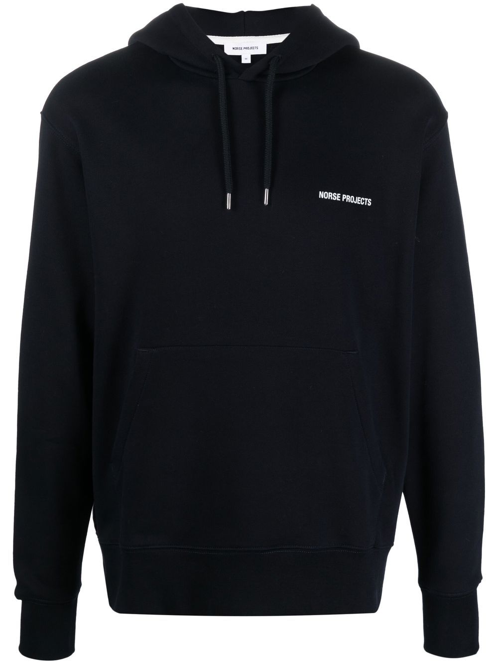 Norse Projects logo印花套头式连帽衫 - 蓝色