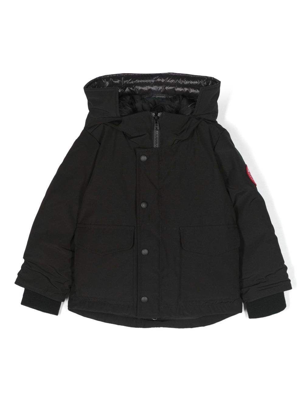 Canada Goose Kids Lynx 连帽填充夹克 - 黑色