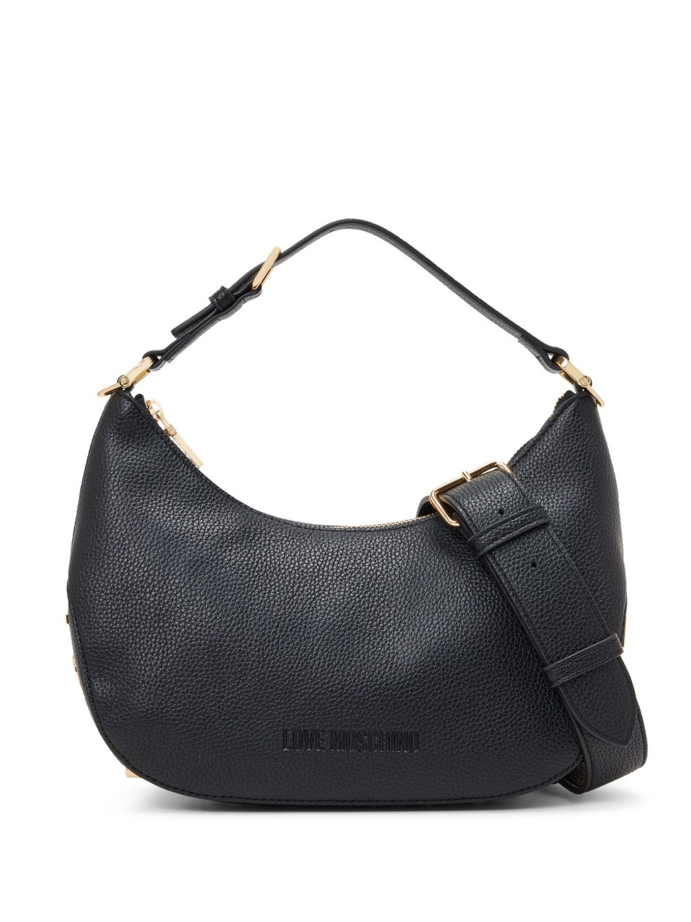 Love Moschino logo贴花托特包 - 黑色