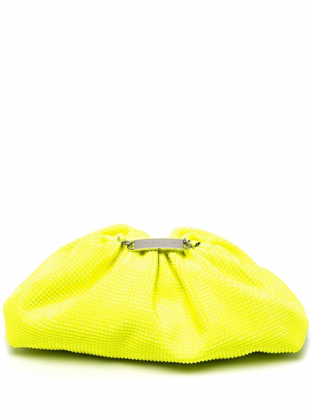 Philipp Plein Mini Pillow 缀饰手拿包 - 黄色