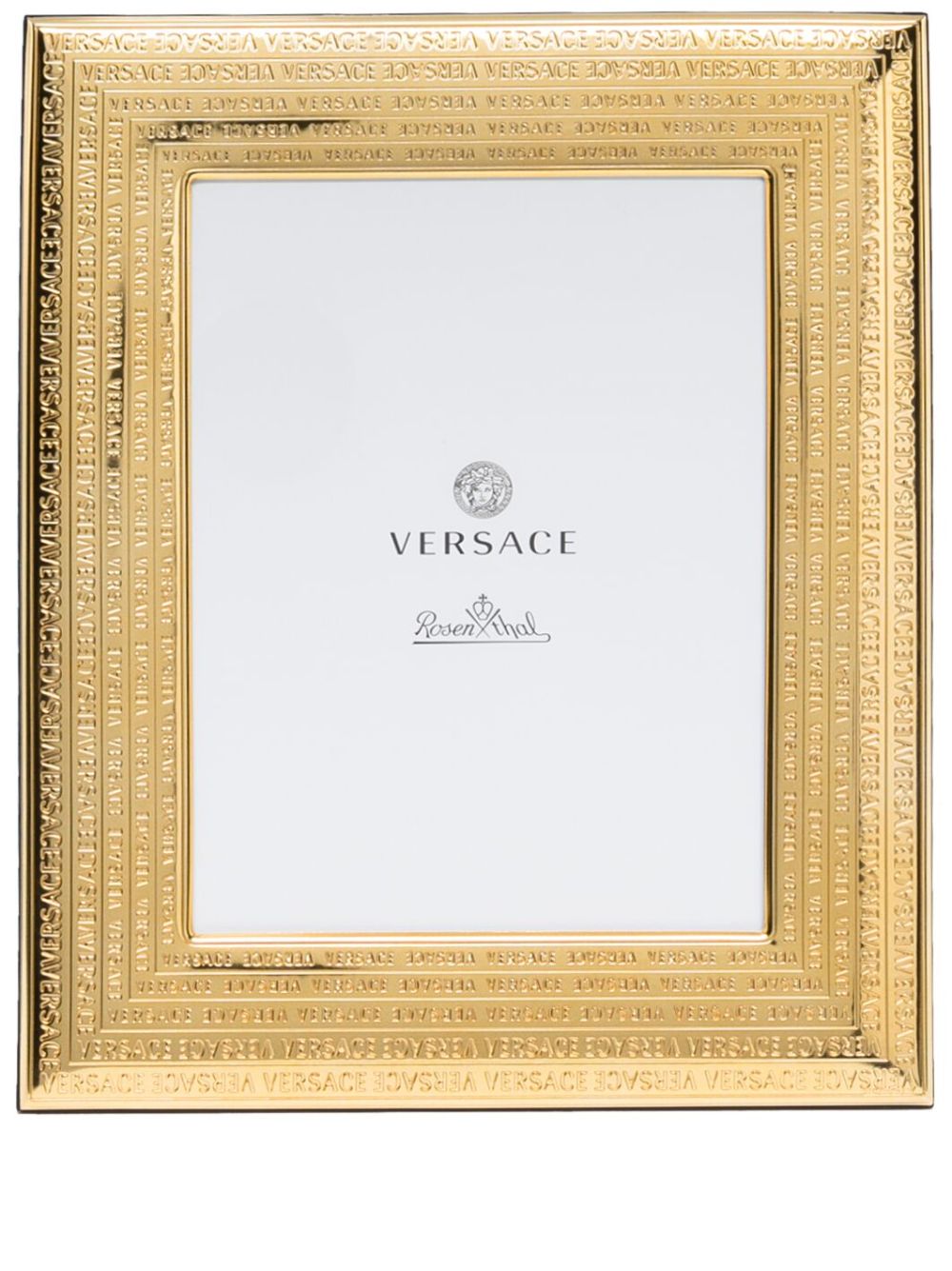 Versace logo凹面压花相框（15厘米 x 20厘米） - 金色