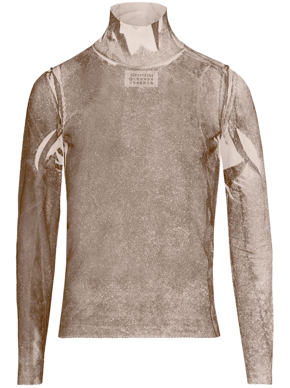 Maison Margiela Semigraphic 真丝上衣 - 灰色