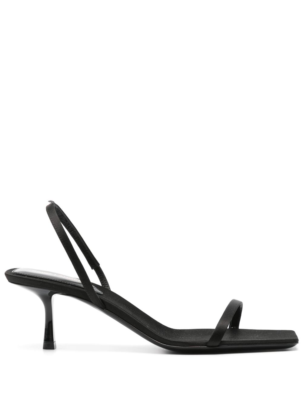 Saint Laurent Jaspe 中跟凉鞋（5.5厘米） - 黑色