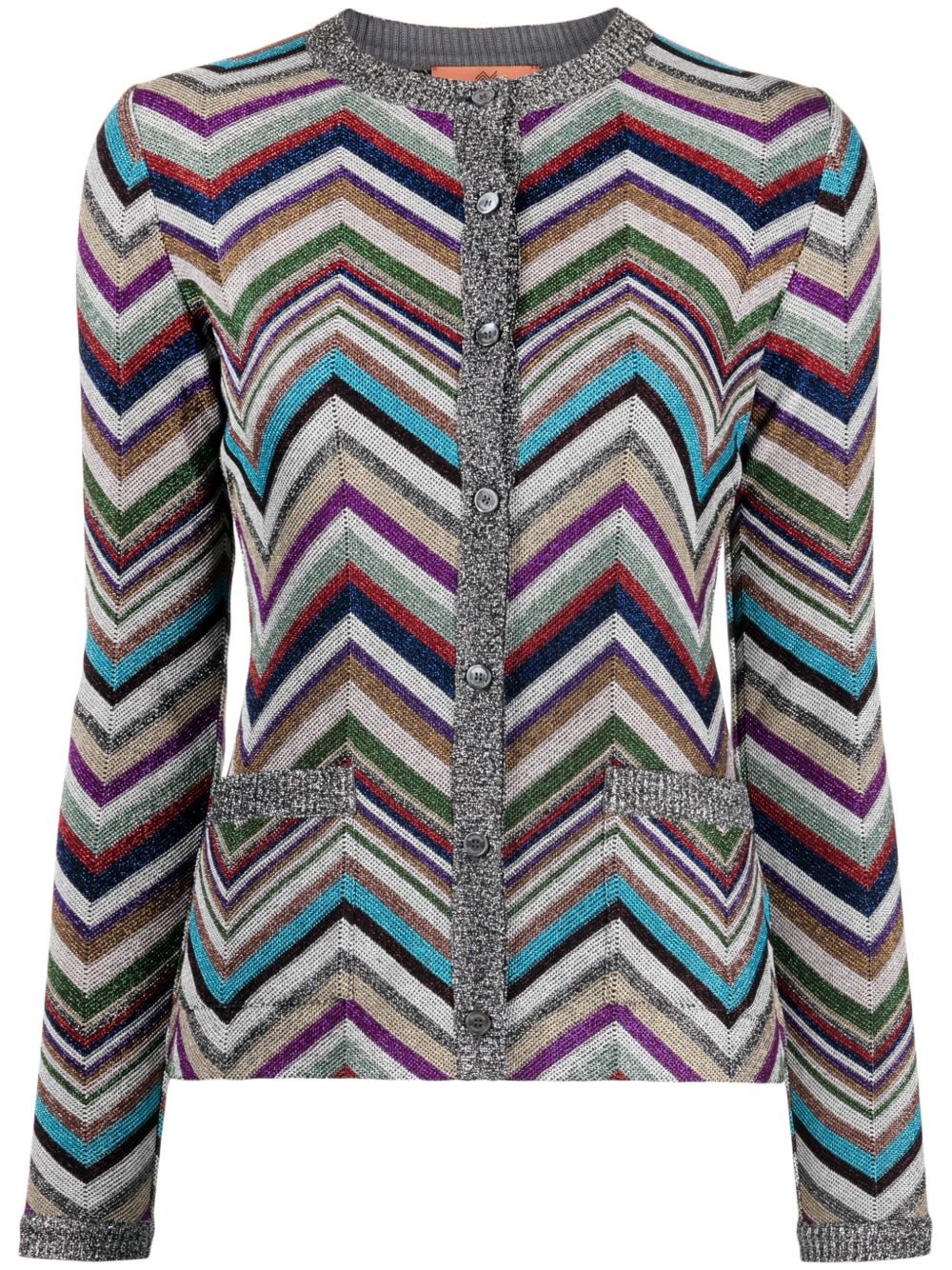 Missoni Z字形图案印花圆领上衣 - 彩色