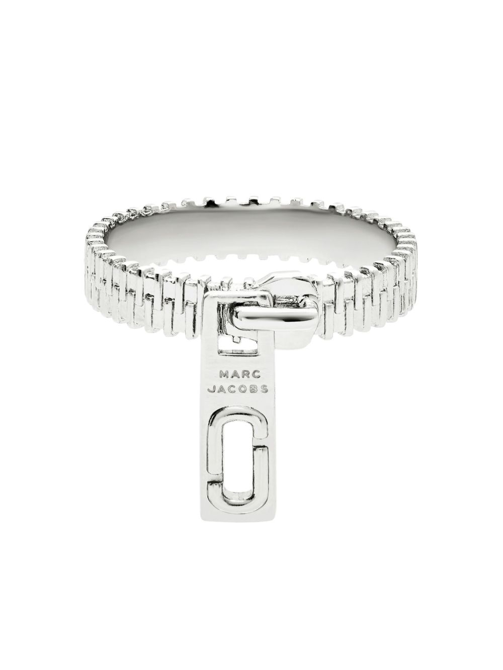 Marc Jacobs The J Marc Zipper 戒指 - 银色