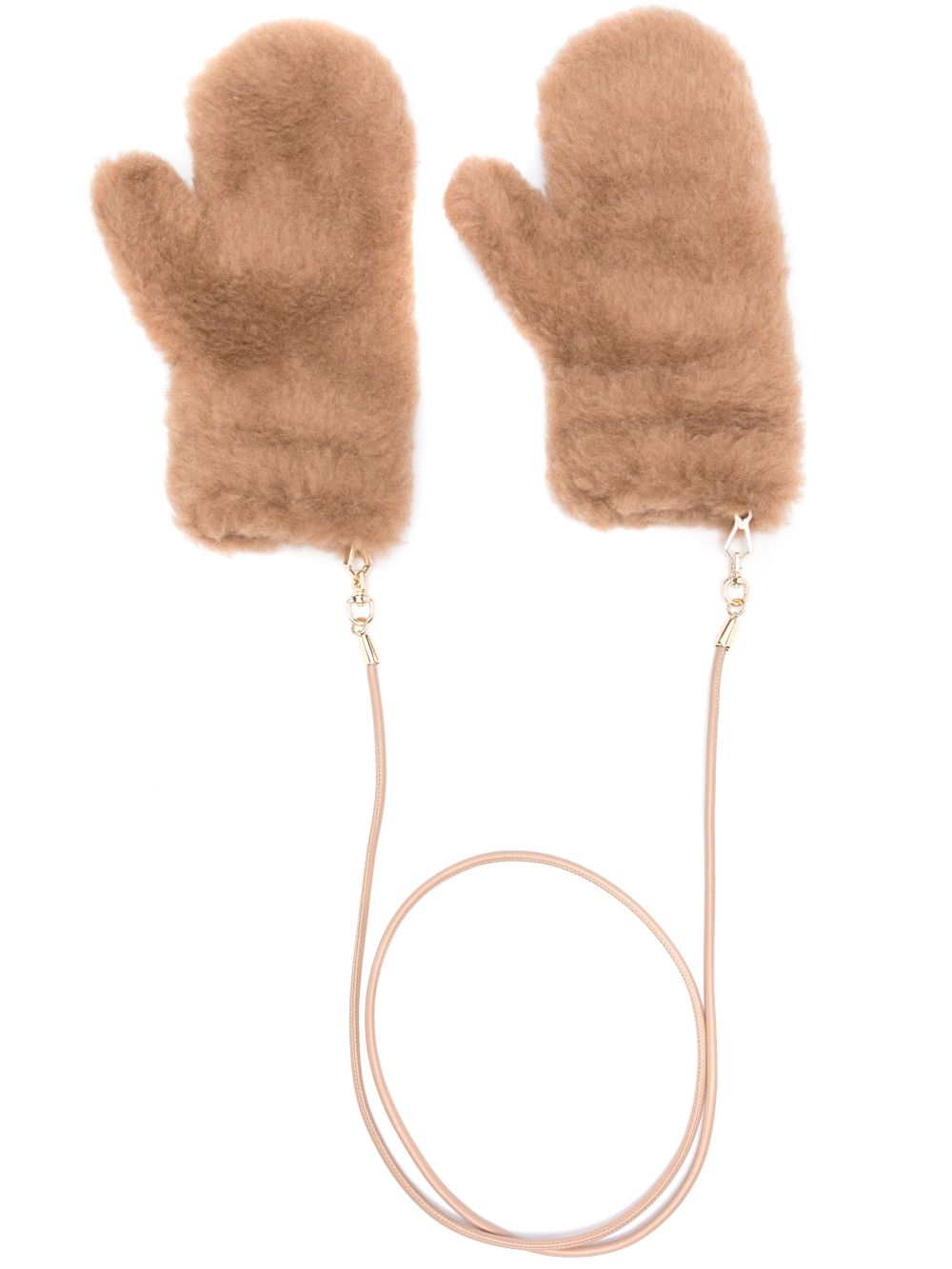 Max Mara Ombrat 连指手套 - 褐色