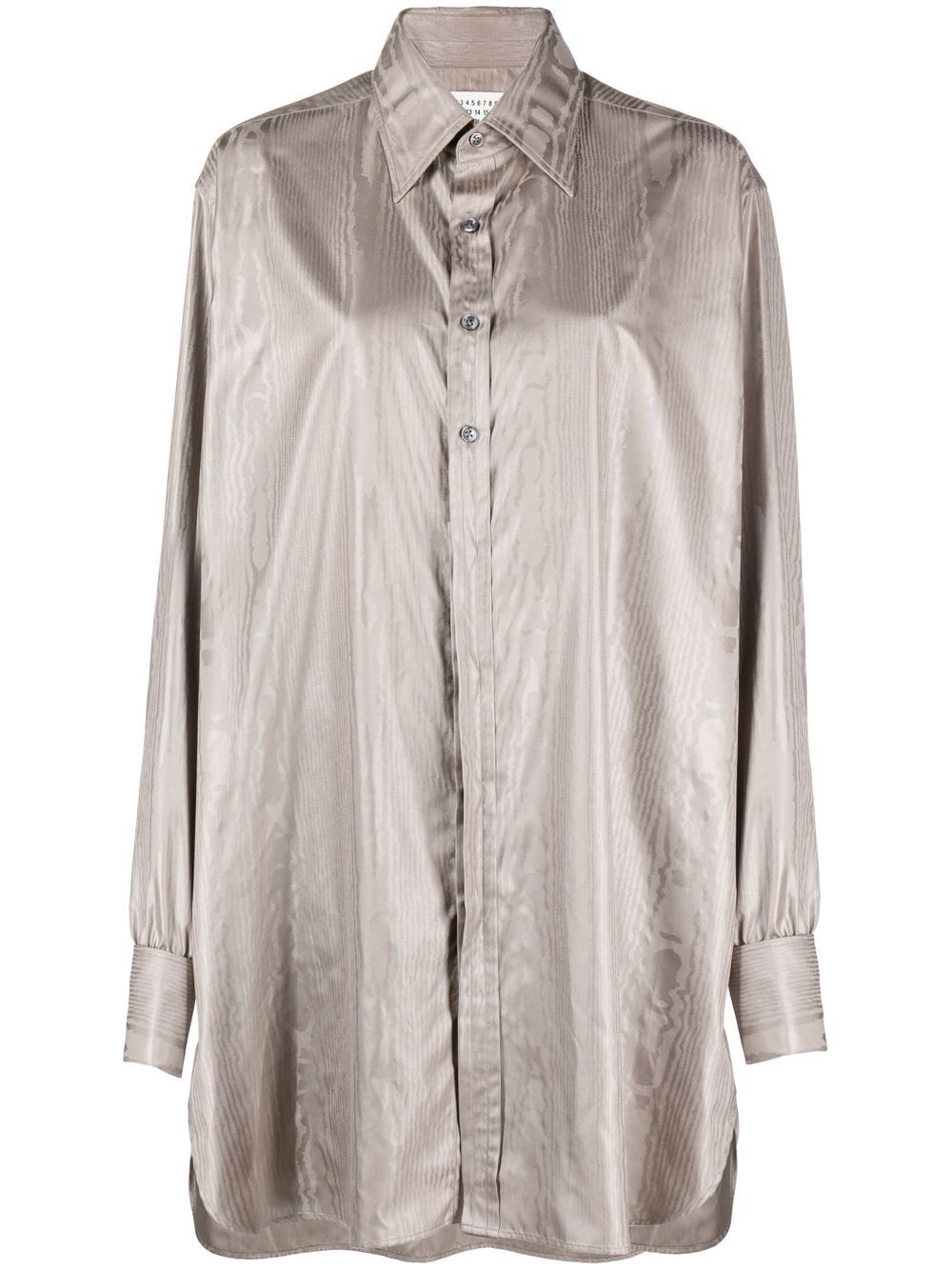 Maison Margiela 长袖超大款衬衫 - 灰色