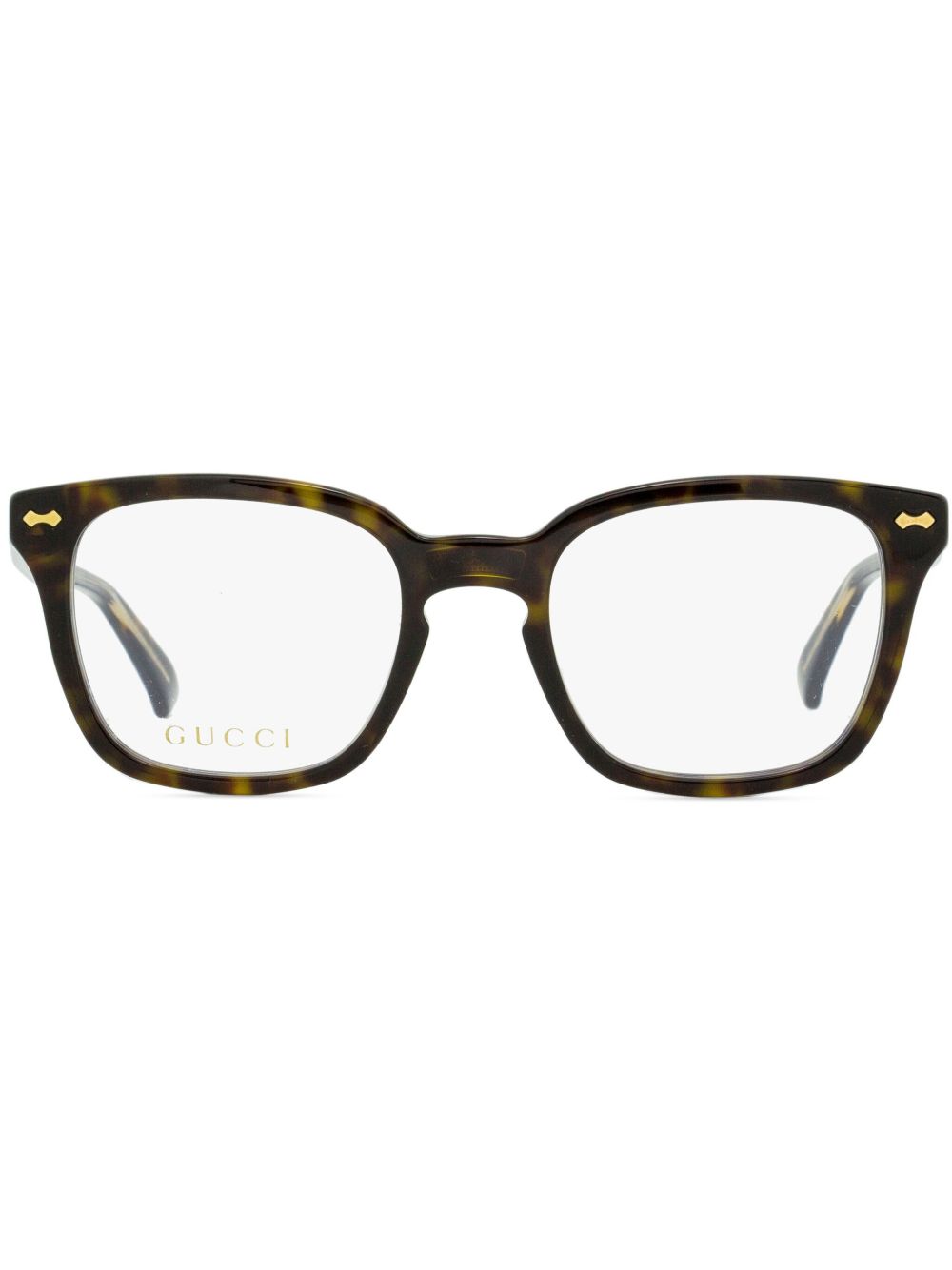 Gucci Eyewear 古驰 square shaped glasses - 褐色