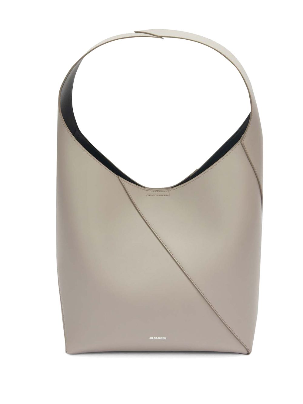 Jil Sander Vertigo 中号皮质单肩包 - 灰色