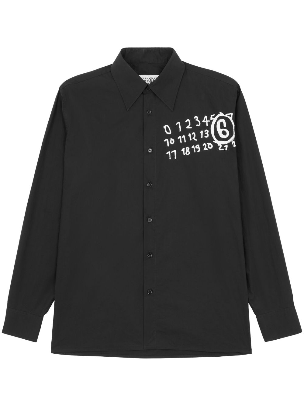 MM6 Maison Margiela 府绸衬衫 - 黑色