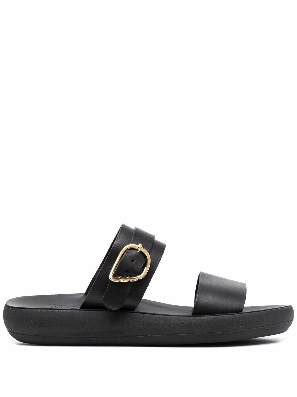 Ancient Greek Sandals Preveza 舒适鞋底凉鞋 - 黑色