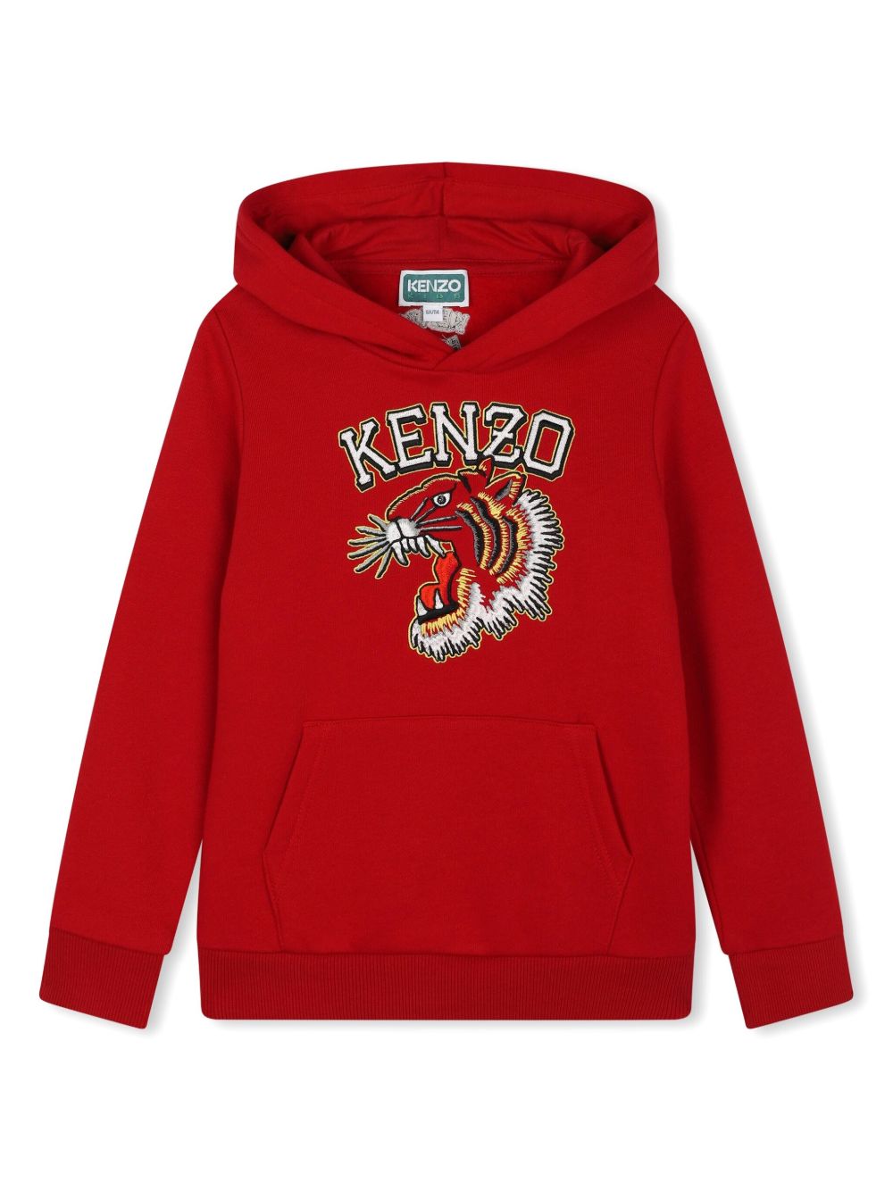 Kenzo Kids 连帽棉卫衣 - 红色