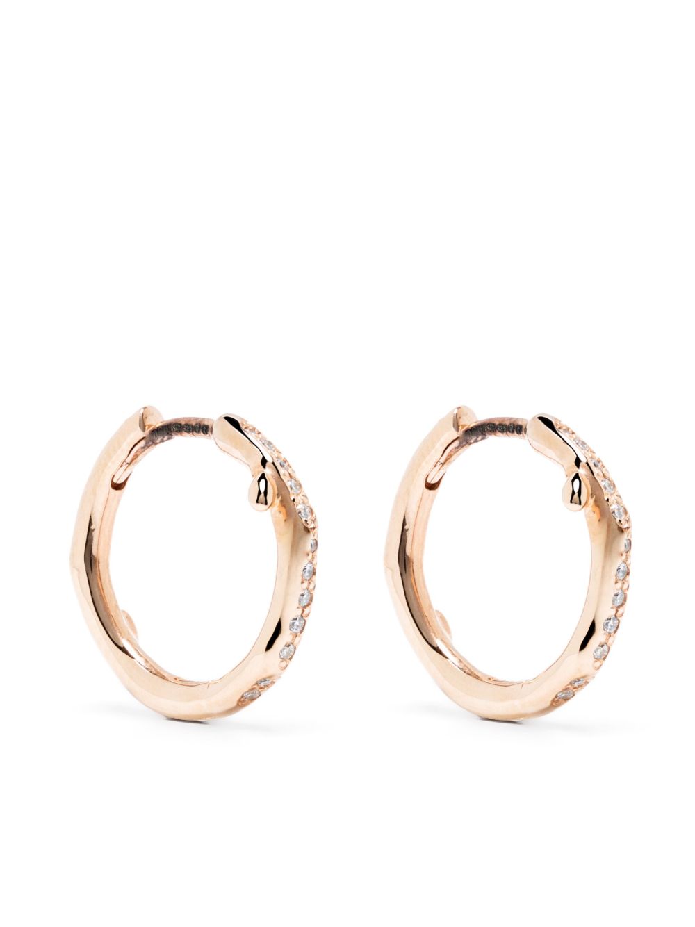 Shaun Leane Cherry Blossom crystal-embellished earrings - 金色