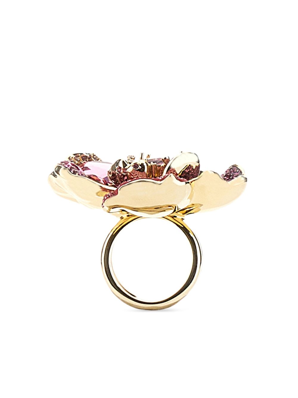 Swarovski Florere 戒指 - 金色